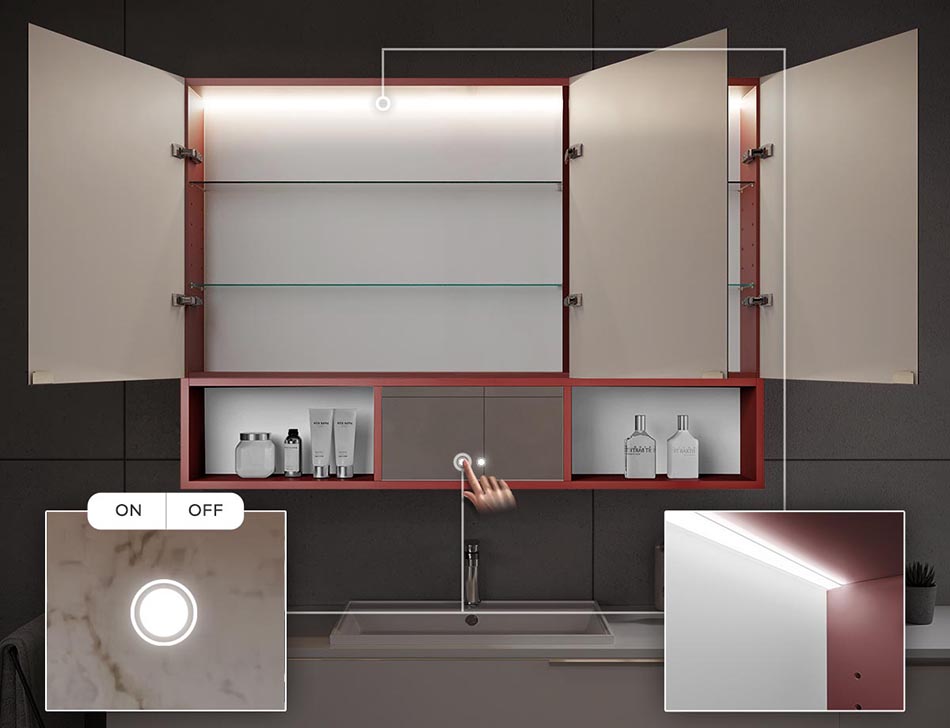 LED-taustavalgustus Sisemine LED-valgustus