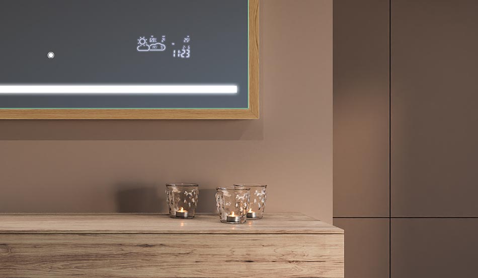 Must raamiga loft-stiilis peegel kaasaegsetesse ja minimalistlikesse vannitubadesse | ARTFORMA