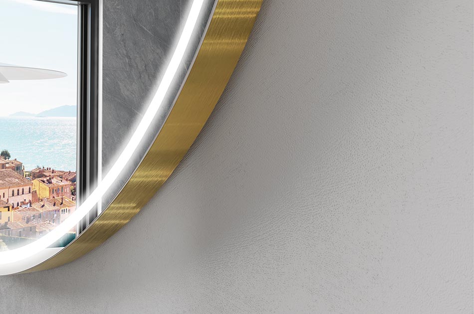 Ebatavalise kujuga nutikas peegel, ideaalne kaasaegsesse vannituppa | ARTFORMA