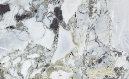 Suurformaadiline keraamiline plaat 120x280, valge marmor kuldsete soontega, matt, A4H1116 Bellezza Bianca