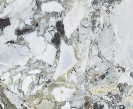 Suurformaadiline keraamiline plaat 120x280, valge marmor kuldsete soontega, läikiv A4H1117 Bellezza Bianca