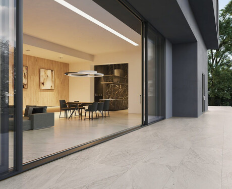 Glasuuritud põrandaplaat 120x280 cm, hall kivimustriga, matt, A4H1129 Agathos Grey