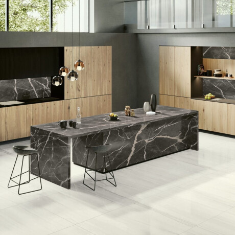 Suurformaadiline gres-plaat 120x270 cm, hallide veenidega, läikiv, rektifitseeritud A4H185 Dolomite #3