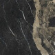 Glasuuritud põrandaplaat Pierre Black 120x120 cm, läikiv must, kuldse joonega, rektifitseeritud A4H197 #16