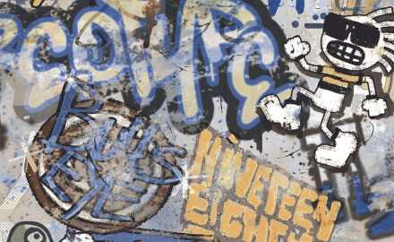 Glasuuritud põrandaplaat 120x280 cm, matt-hall, rektifitseeritud A4H248 City Graffiti Grey
