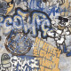 Glasuuritud põrandaplaat 120x280 cm, matt-hall, rektifitseeritud A4H248 City Graffiti Grey #1