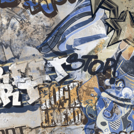 Glasuuritud põrandaplaat 120x280 cm, matt-hall, rektifitseeritud A4H248 City Graffiti Grey #6