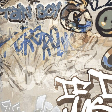Suurformaadiline glasuuritud põrandakeraamika 120x280 cm, beež, matt, rektifitseeritud A4H255 City Graffiti Beige #5