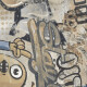 Suurformaadiline glasuuritud põrandakeraamika 120x280 cm, beež, matt, rektifitseeritud A4H255 City Graffiti Beige #7
