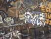 Suurformaadiline 120x280 cm matt, rektifitseeritud glasuuritud põrandakeraamika A4H262 City Graffiti Multicolor