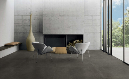 Glasuuritud põrandaplaat 60x120 cm, tumehall matt betoon, rektifitseeritud A4H327 Massive Dimgray