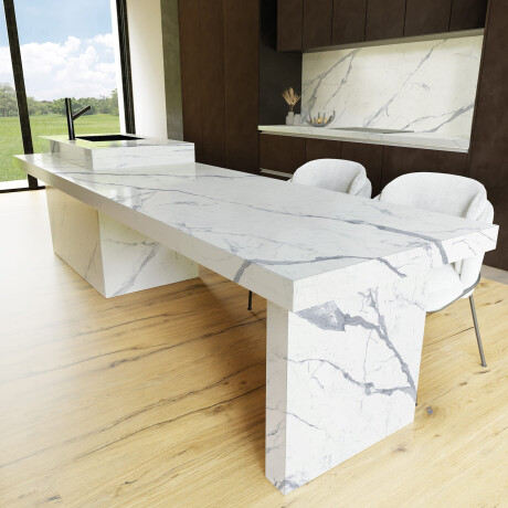 Glasuuritud põrandaplaat 120x280 cm, matt, hallide veenidega, rektifitseeritud A4H452 Statuario Superiore #8