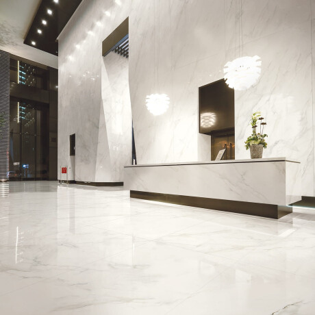 Suurformaadiline gres-plaat 120x270 cm, hallide soontega, matt, rektifitseeritud A4H463 Calacatta #15