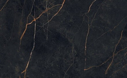 Bookmatch-keraamiline plaat 120x280, must marmor kuldsete soontega, läikiv A4H473 Sant Loreno