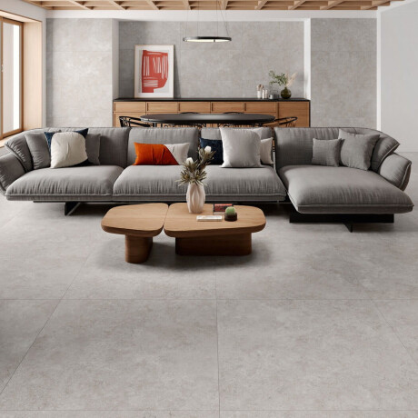 Põrandaplaat 100x100, travertiin, ristlõigatud, matt, hall A4H497 Chrono Grey #1