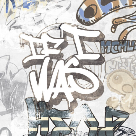 Glasuuritud põrandaplaat 120x280 cm, matt-hall, rektifitseeritud A4H640 City Graffiti White #2