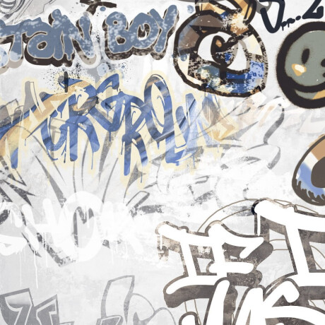 Glasuuritud põrandaplaat 120x280 cm, matt-hall, rektifitseeritud A4H640 City Graffiti White #3