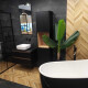 Glasuuritud põrandaplaat 60x120 cm, mattmust, rektifitseeritud A4H85 Iroc Black #2