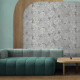 Seinale mõeldud gres 60x120 cm, hall, lillemustritega, matt, A4H923 Lirio #3