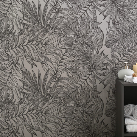 Seinale paigaldatav gres 60x120 cm, hall, taimemustritega, matt, A4H925 Panaria #1