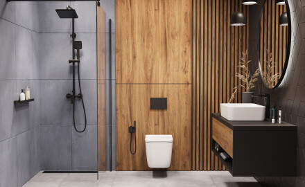 WC WC ilma äärikuta PAROS valge koos loputusvoodriga