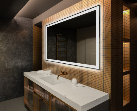 Disaineri taustavalgustusega LED-vannitoa peegel L01