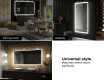 Disaineri taustavalgustusega LED-vannitoa peegel L01 #10