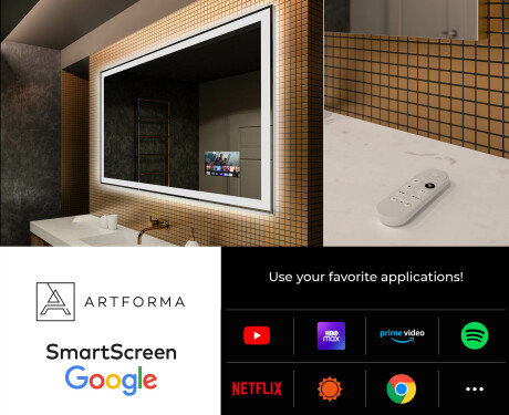 Disaineri taustavalgustusega LED-vannitoa peegel L01 #4