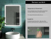 Disaineri taustavalgustusega LED-vannitoa peegel L01 #7