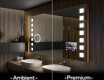 Disaineri taustavalgustusega LED-vannitoa peegel L03