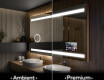 Disaineri taustavalgustusega LED-vannitoa peegel L09