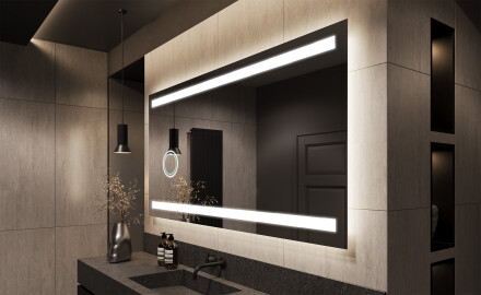 Disaineri taustavalgustusega LED-vannitoa peegel L09