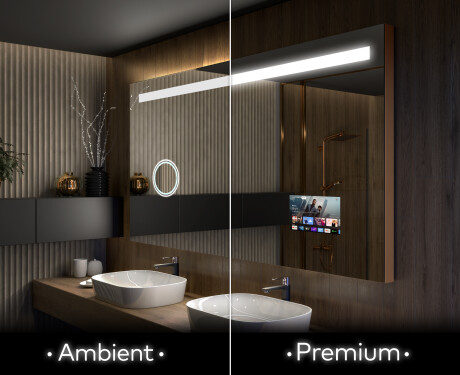 Disaineri taustavalgustusega LED-vannitoa peegel L12