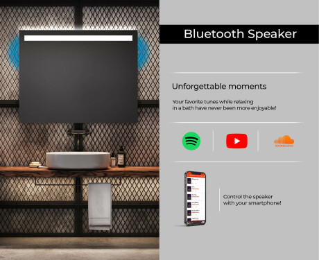 Disaineri taustavalgustusega LED-vannitoa peegel L12 #6