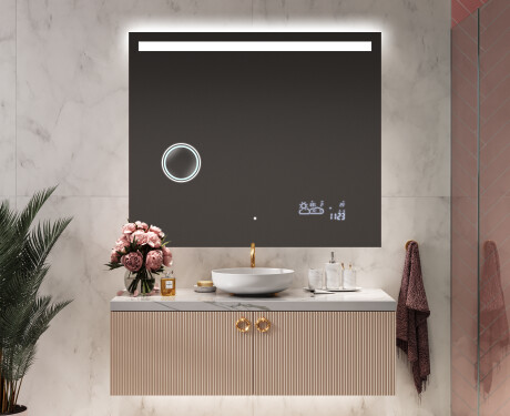 Disaineri taustavalgustusega LED-vannitoa peegel L12 #9