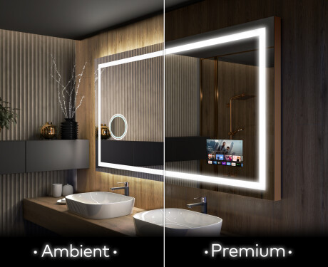 Disaineri taustavalgustusega LED-vannitoa peegel L15