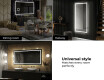 Disaineri taustavalgustusega LED-vannitoa peegel L15 #10