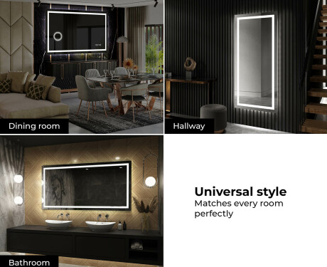 Disaineri taustavalgustusega LED-vannitoa peegel L15 #10