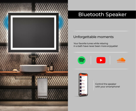 Disaineri taustavalgustusega LED-vannitoa peegel L15 #6