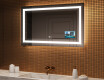 Disaineri taustavalgustusega LED-vannitoa peegel L15 120x80cm - SmartScreen, DualColor, Demister