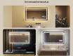 Disaineri taustavalgustusega LED-vannitoa peegel L15 120x80cm - SmartScreen, DualColor, Demister #2