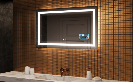 Disaineri taustavalgustusega LED-vannitoa peegel L15 120x80cm - SmartScreen, DualColor, Demister