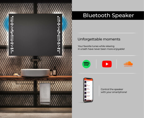 Disaineri taustavalgustusega LED-vannitoa peegel L38 #6