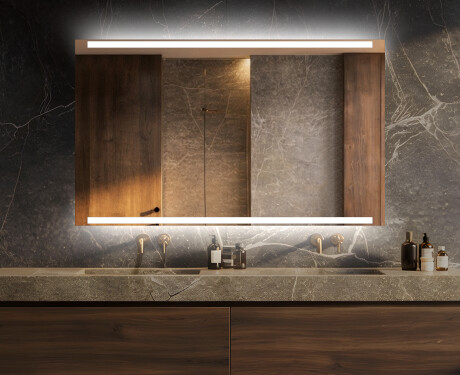 Disaineri taustavalgustusega LED-vannitoa peegel L47