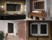 Disaineri taustavalgustusega LED-vannitoa peegel L49 #11