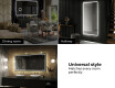 Disaineri taustavalgustusega LED-vannitoa peegel L49 #10