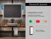 Disaineri taustavalgustusega LED-vannitoa peegel L49 #6