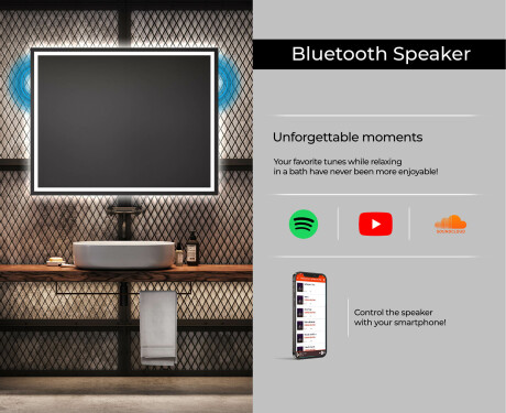 Disaineri taustavalgustusega LED-vannitoa peegel L49 #6