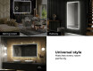 Disaineri taustavalgustusega LED-vannitoa peegel L57 #10