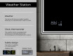 Disaineri taustavalgustusega LED-vannitoa peegel L57 #5